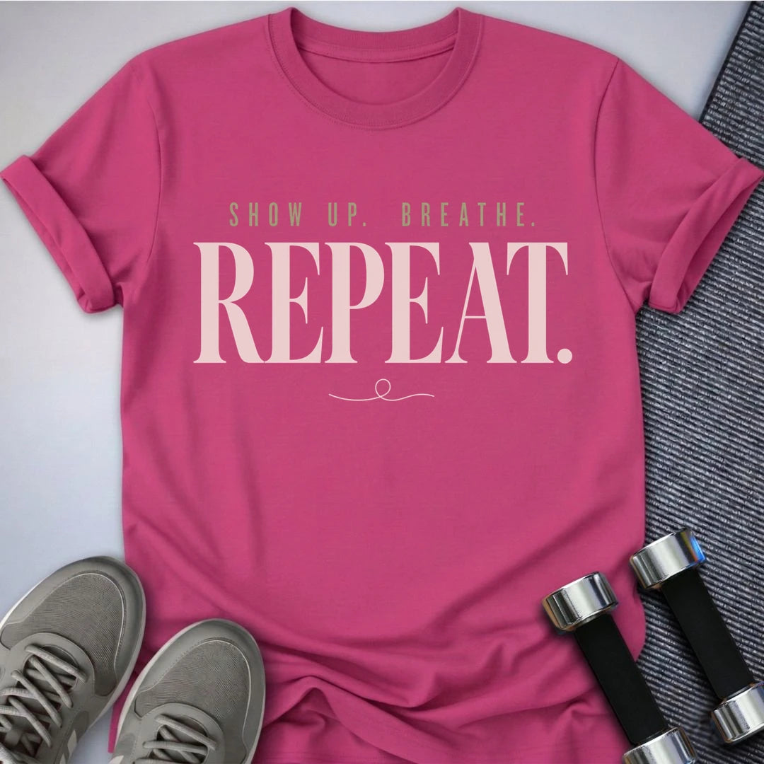 Printify T-Shirt S / Berry Show Up Breathe T-Shirt