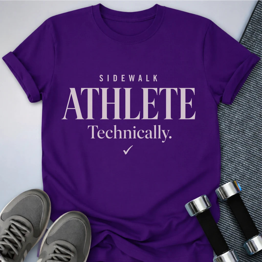 Printify T-Shirt S / Team Purple Sidewalk Athlete T-Shirt (2)