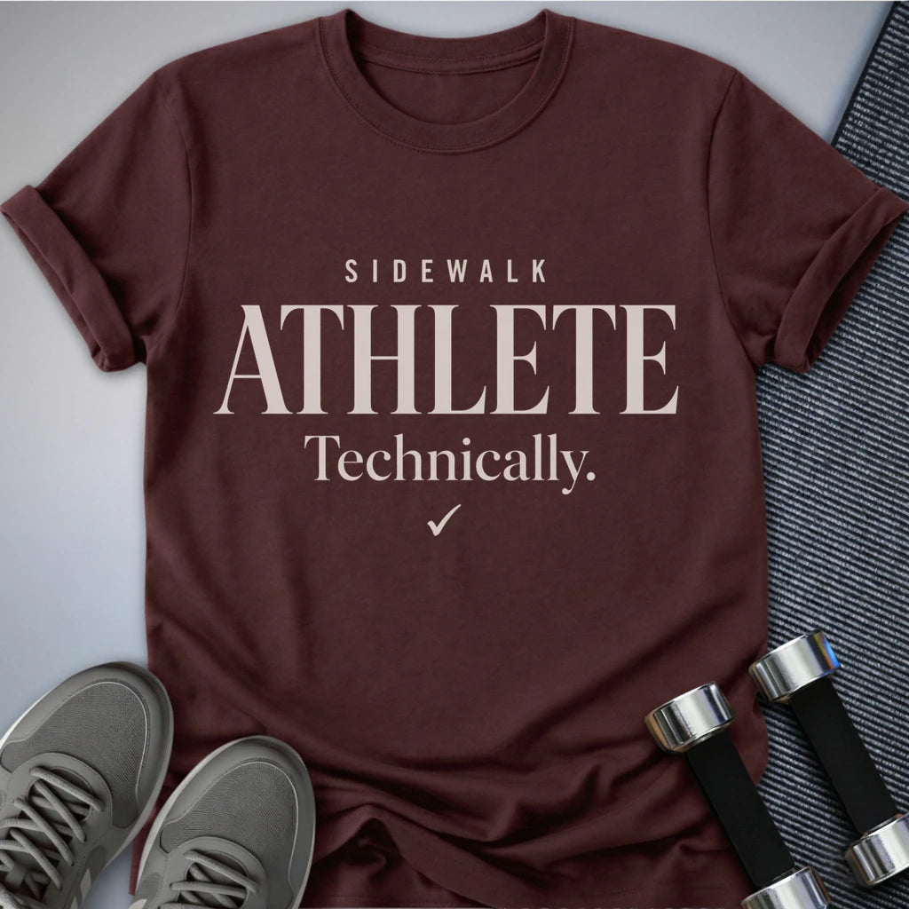 Printify T-Shirt S / Maroon Sidewalk Athlete T-Shirt (2)