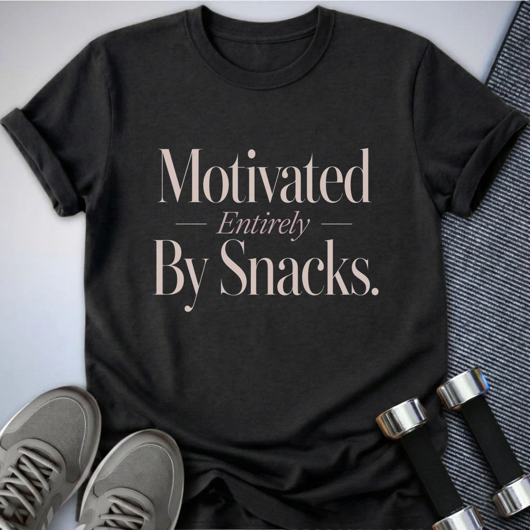 Printify T-Shirt S / Dark Grey Heather Snack Motivation T-Shirt