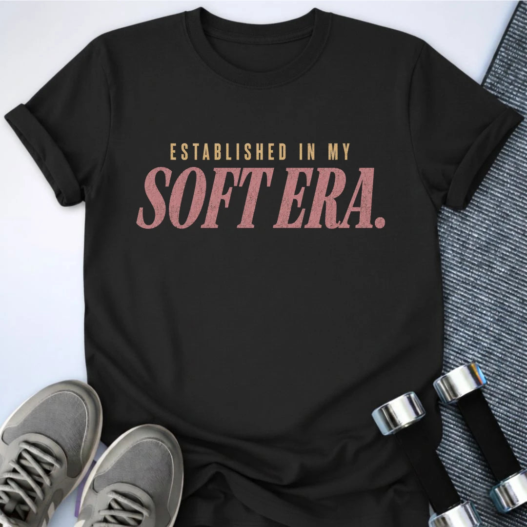 Printify T-Shirt S / Black Soft Era T-Shirt