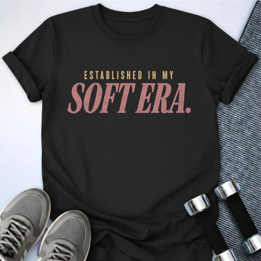 Printify T-Shirt S / Black Soft Era T-Shirt