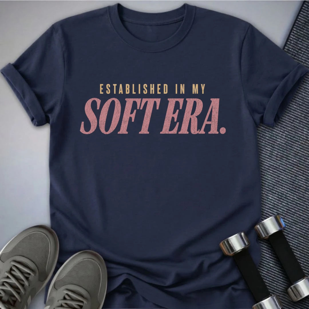 Printify T-Shirt S / Navy Soft Era T-Shirt