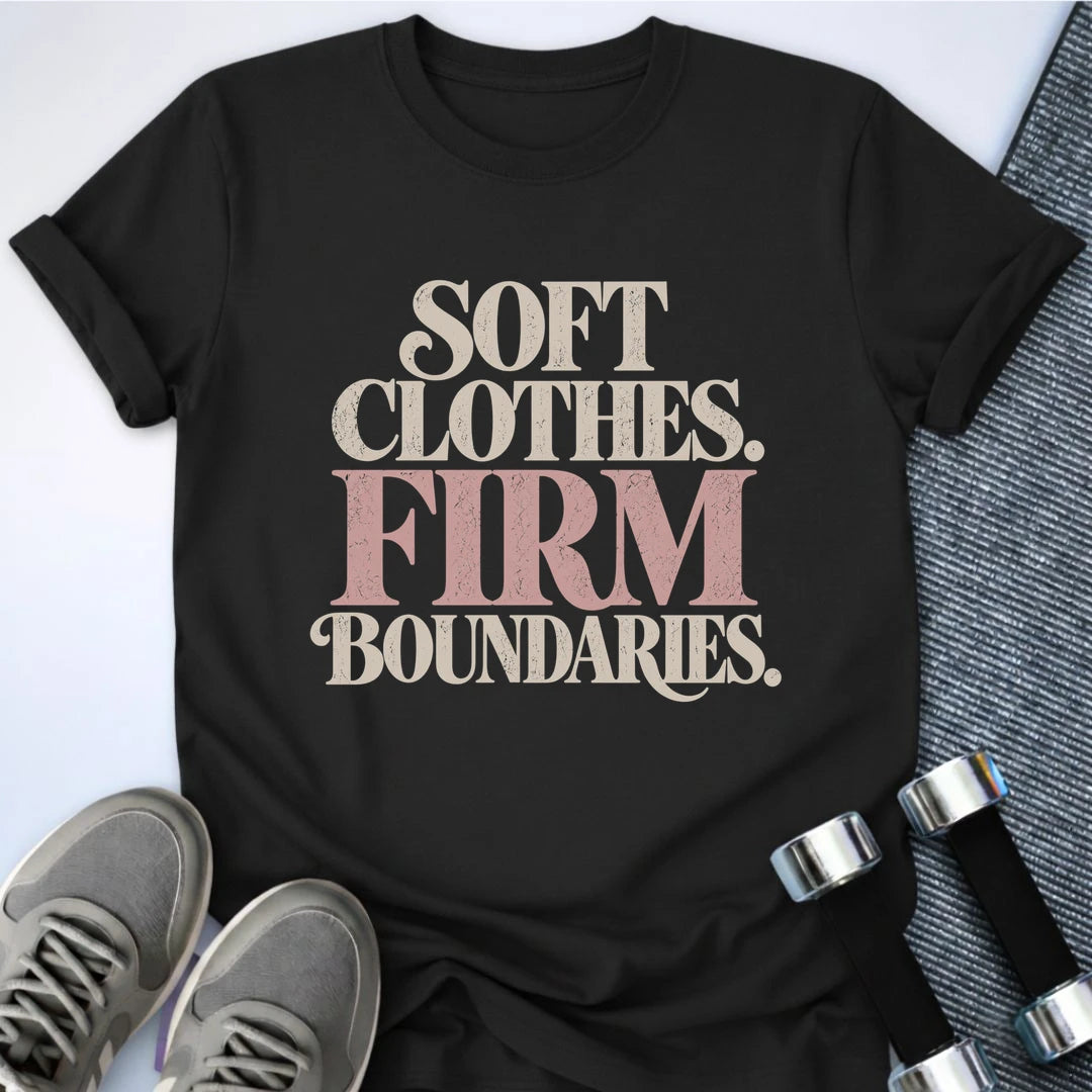 Printify T-Shirt Black / S Soft Firm T-Shirt