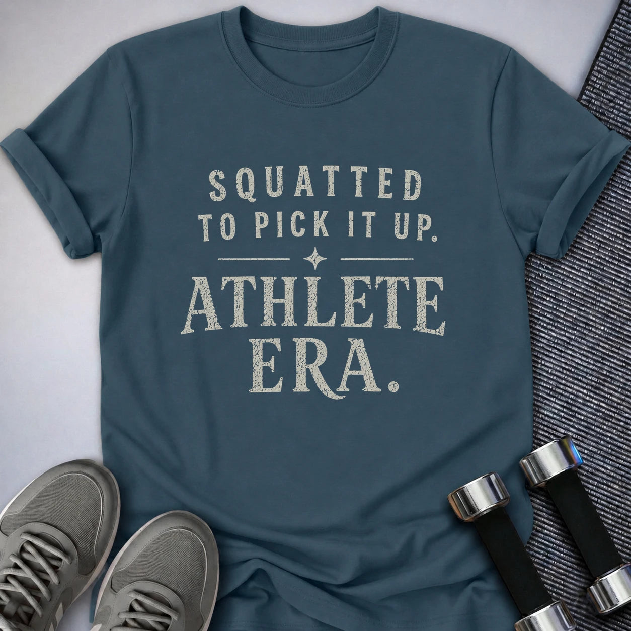 Printify T-Shirt S / Deep Teal Squat Athlete T-Shirt