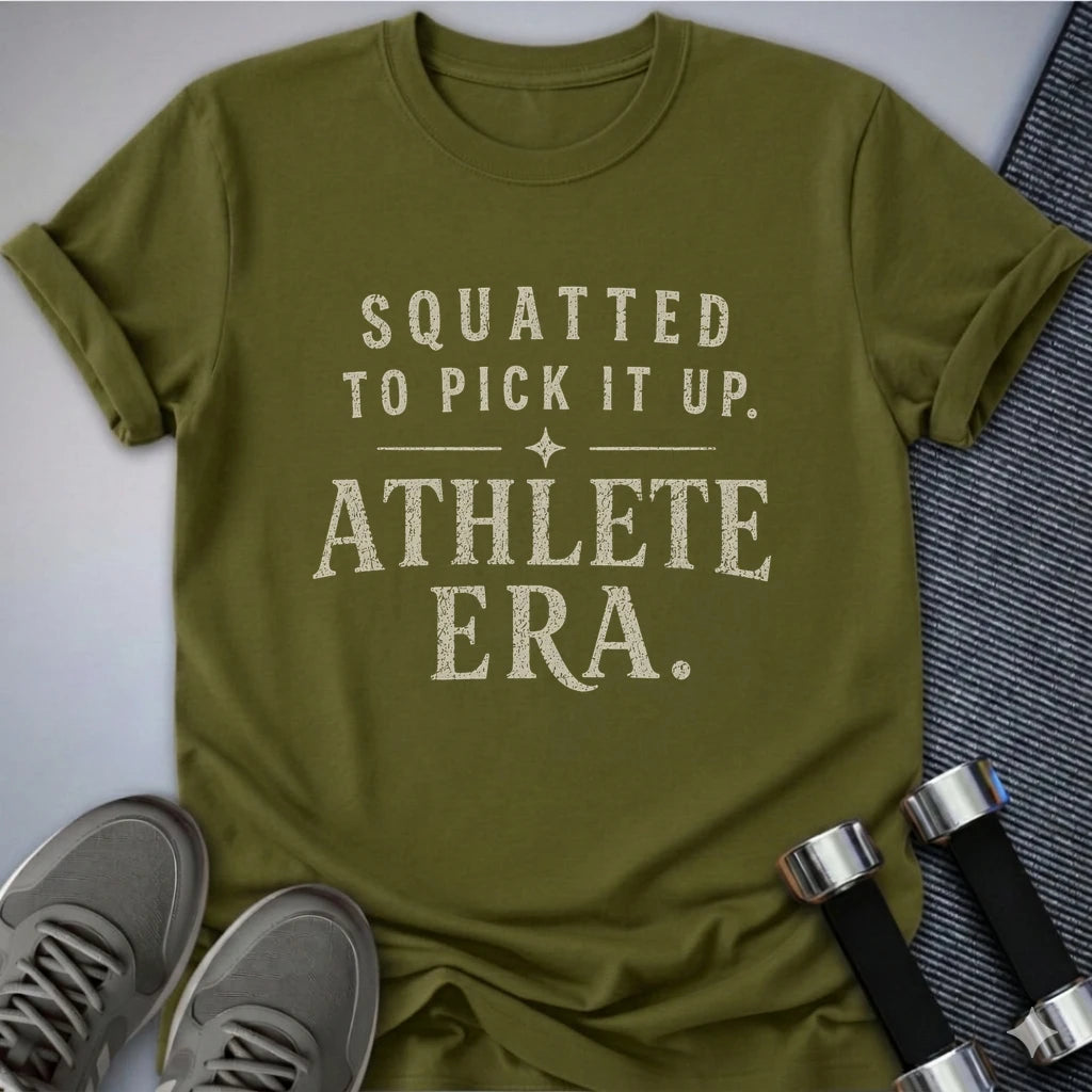 Printify T-Shirt S / Olive Squat Athlete T-Shirt
