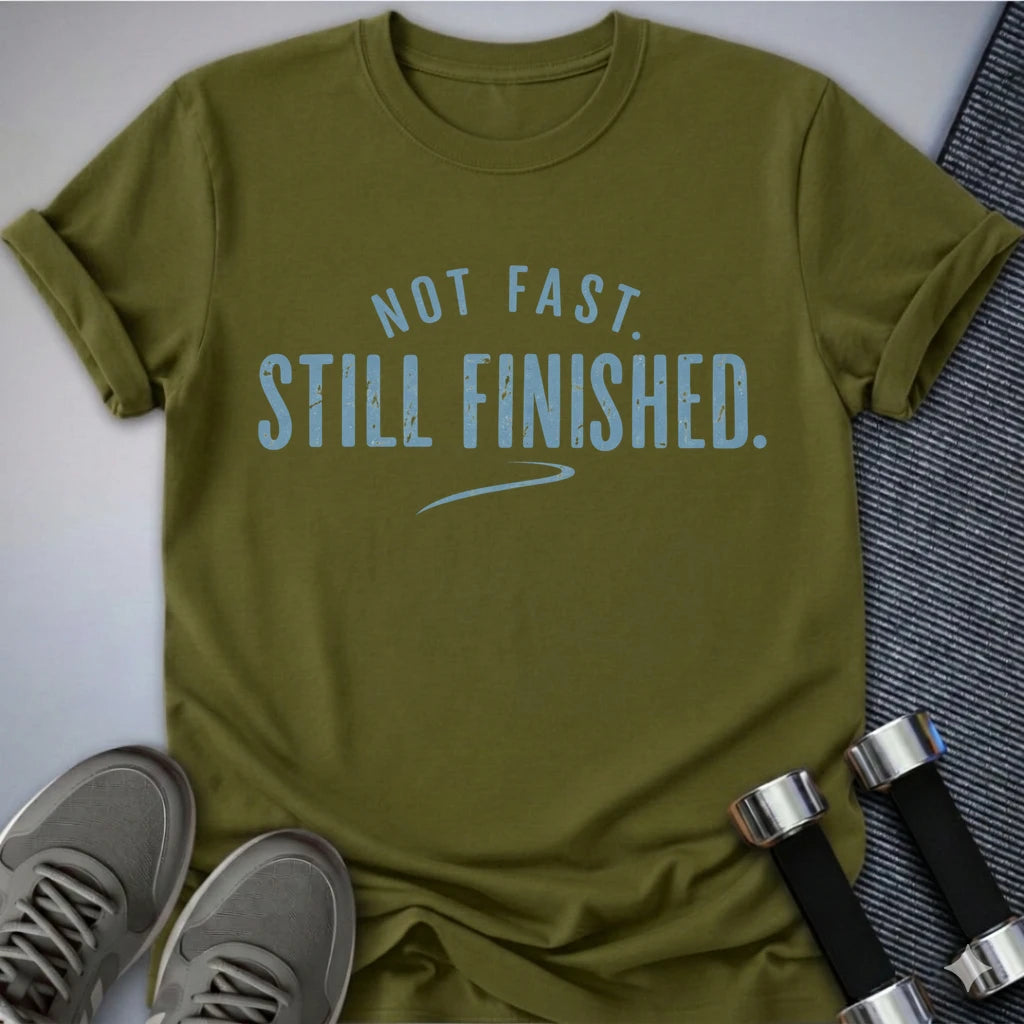 Printify T-Shirt Olive / S Still Finished T-Shirt