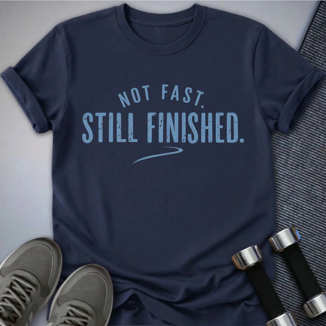 Printify T-Shirt Navy / S Still Finished T-Shirt