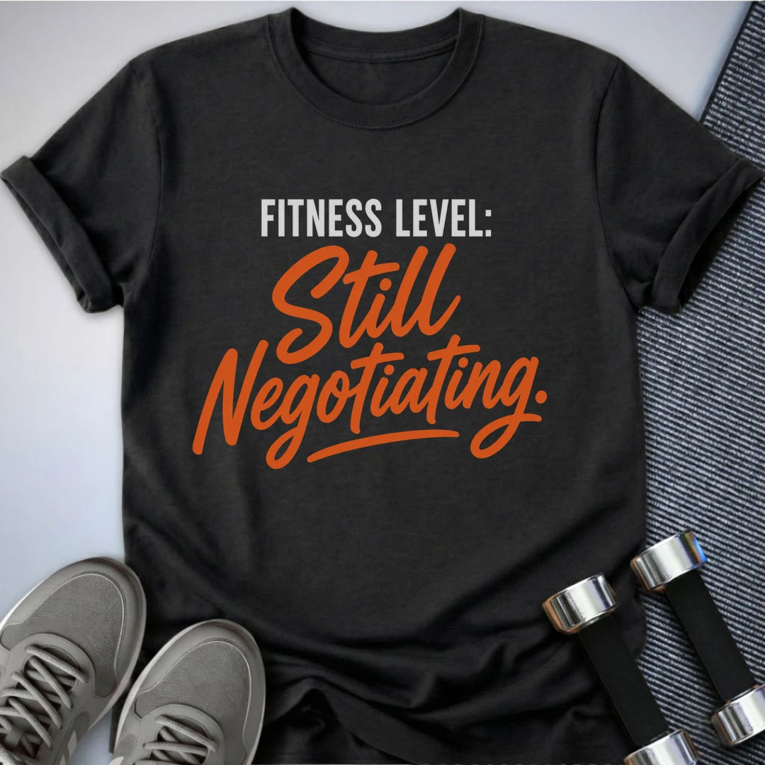 Printify T-Shirt S / Dark Grey Heather Still Negotiating T-Shirt