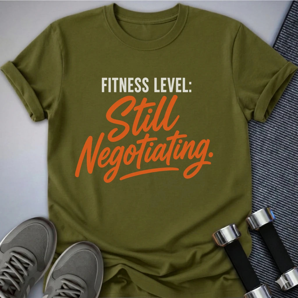 Printify T-Shirt S / Olive Still Negotiating T-Shirt