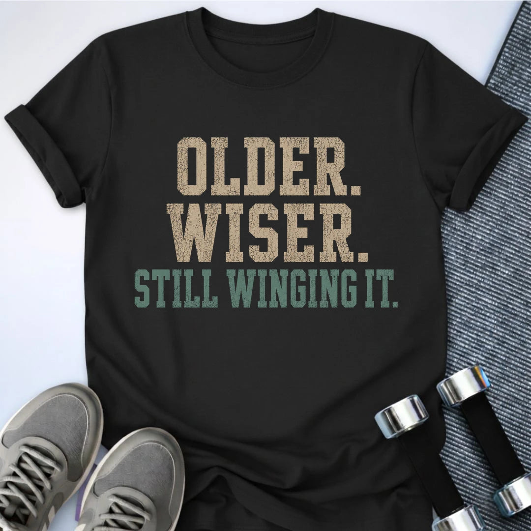 Printify T-Shirt S / Black Still Winging It T-Shirt