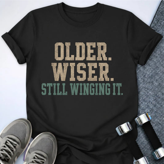 Printify T-Shirt S / Black Still Winging It T-Shirt