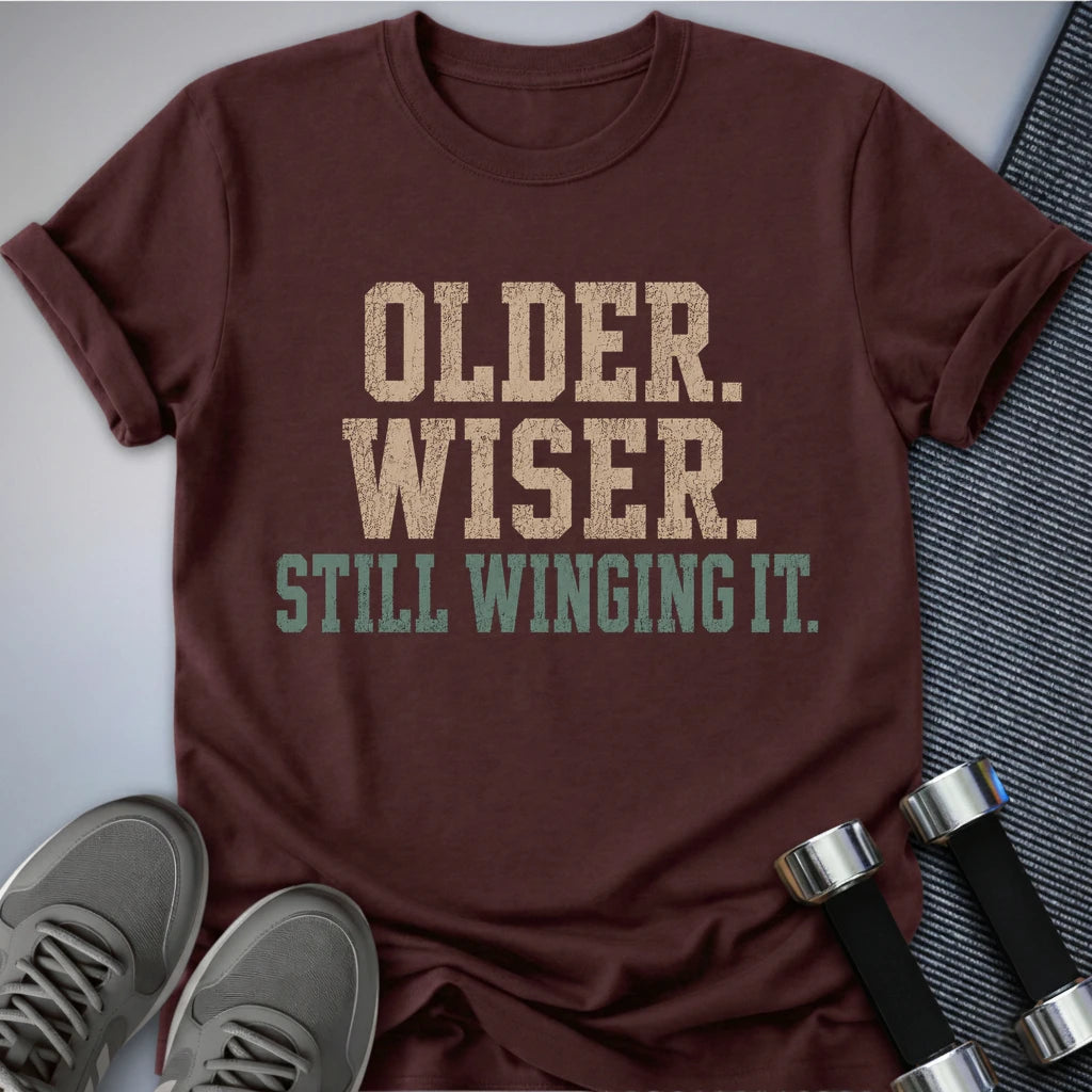 Printify T-Shirt S / Maroon Still Winging It T-Shirt