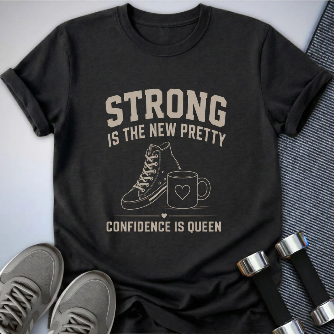 Printify T-Shirt S / Dark Grey Heather Strong Confidence T-Shirt