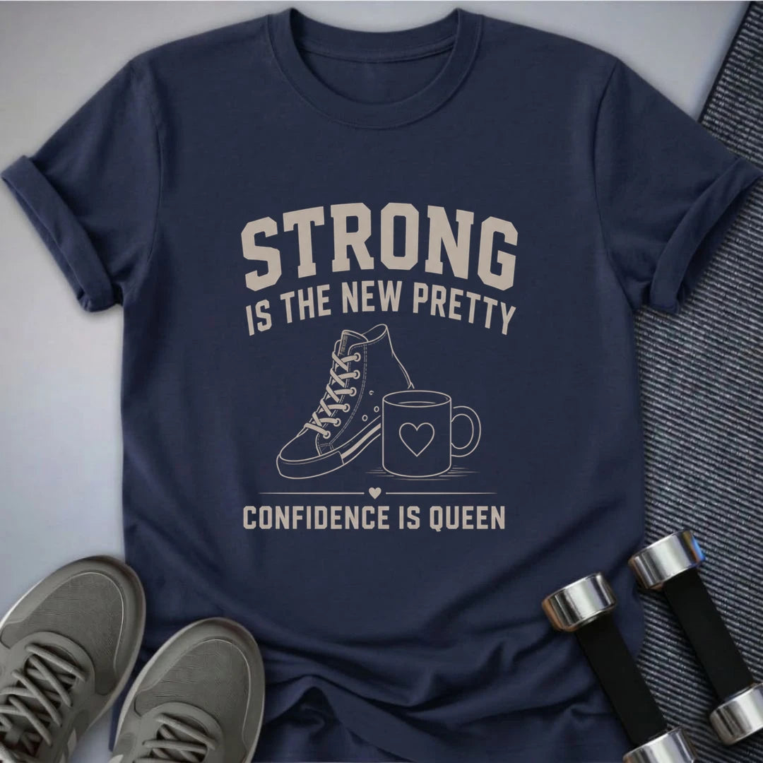 Printify T-Shirt S / Navy Strong Confidence T-Shirt