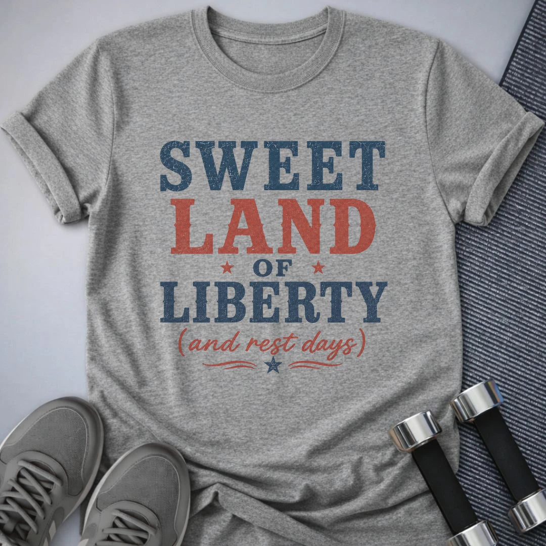 Printify T-Shirt S / Athletic Heather Sweet Liberty T-Shirt