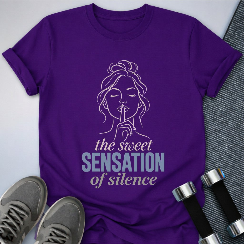 Printify T-Shirt Team Purple / S Sweet Sensation Silence T-Shirt