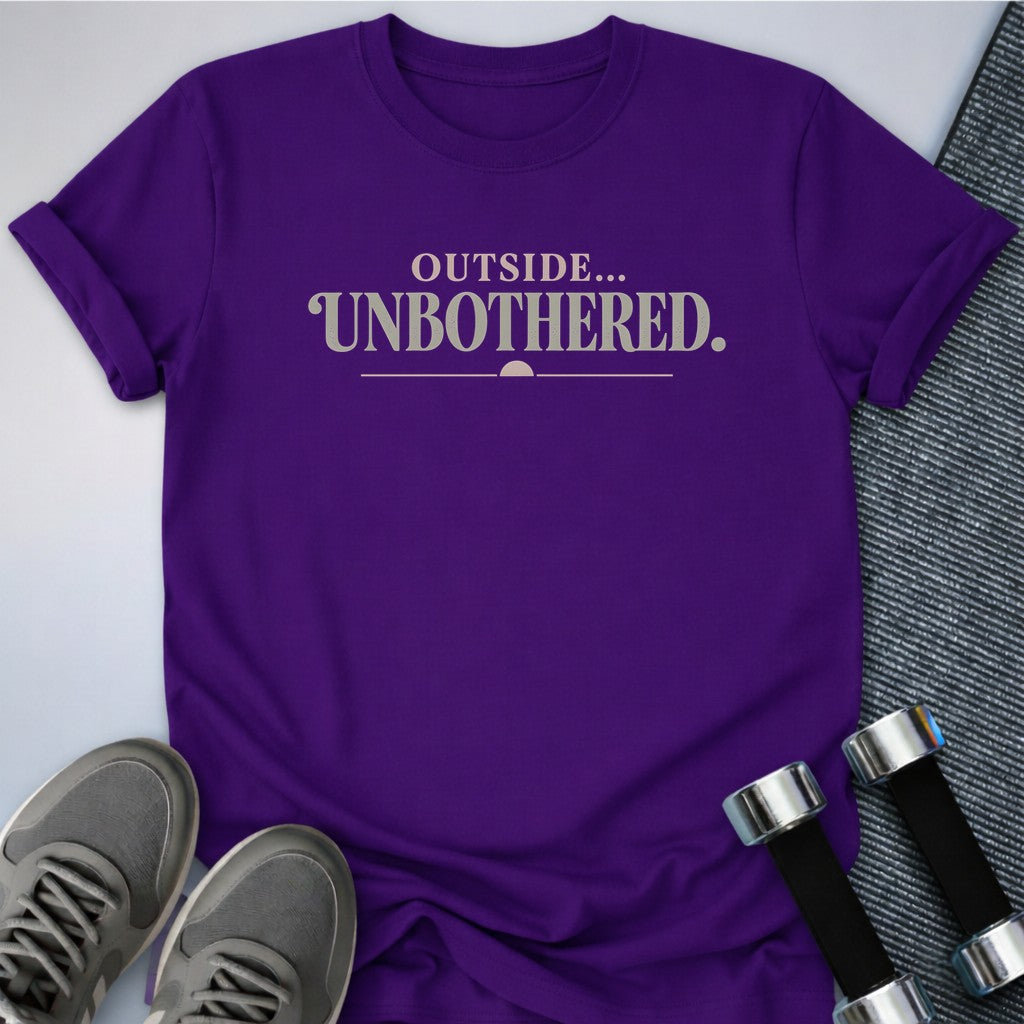 Printify T-Shirt Team Purple / S Unbothered & Outside T-Shirt