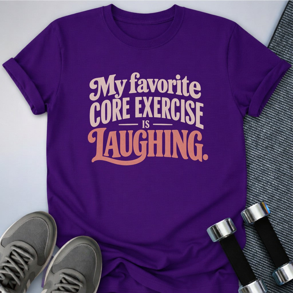 Printify T-Shirt Team Purple / S Core Laughing T-Shirt