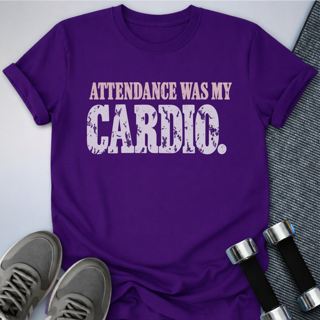 Printify T-Shirt Team Purple / S Show Up Cardio T-Shirt