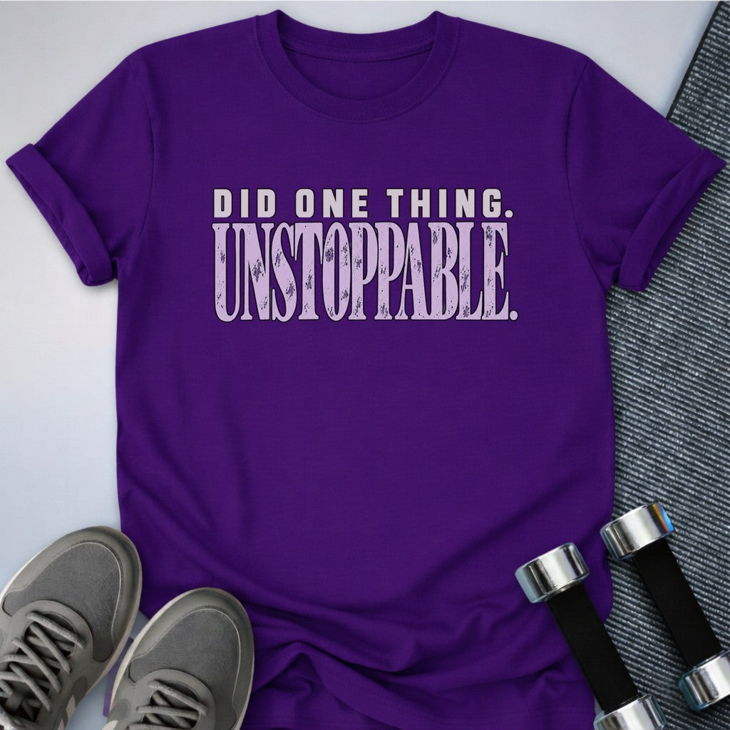 Printify T-Shirt Team Purple / S Did One Thing T-Shirt