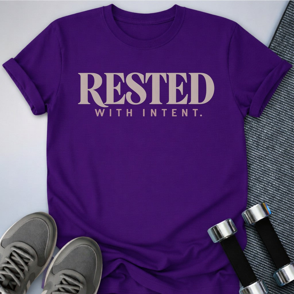 Printify T-Shirt Team Purple / S Intentional Rest T-Shirt
