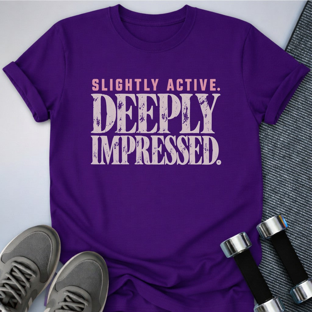 Printify T-Shirt Team Purple / S Deeply Impressed T-Shirt