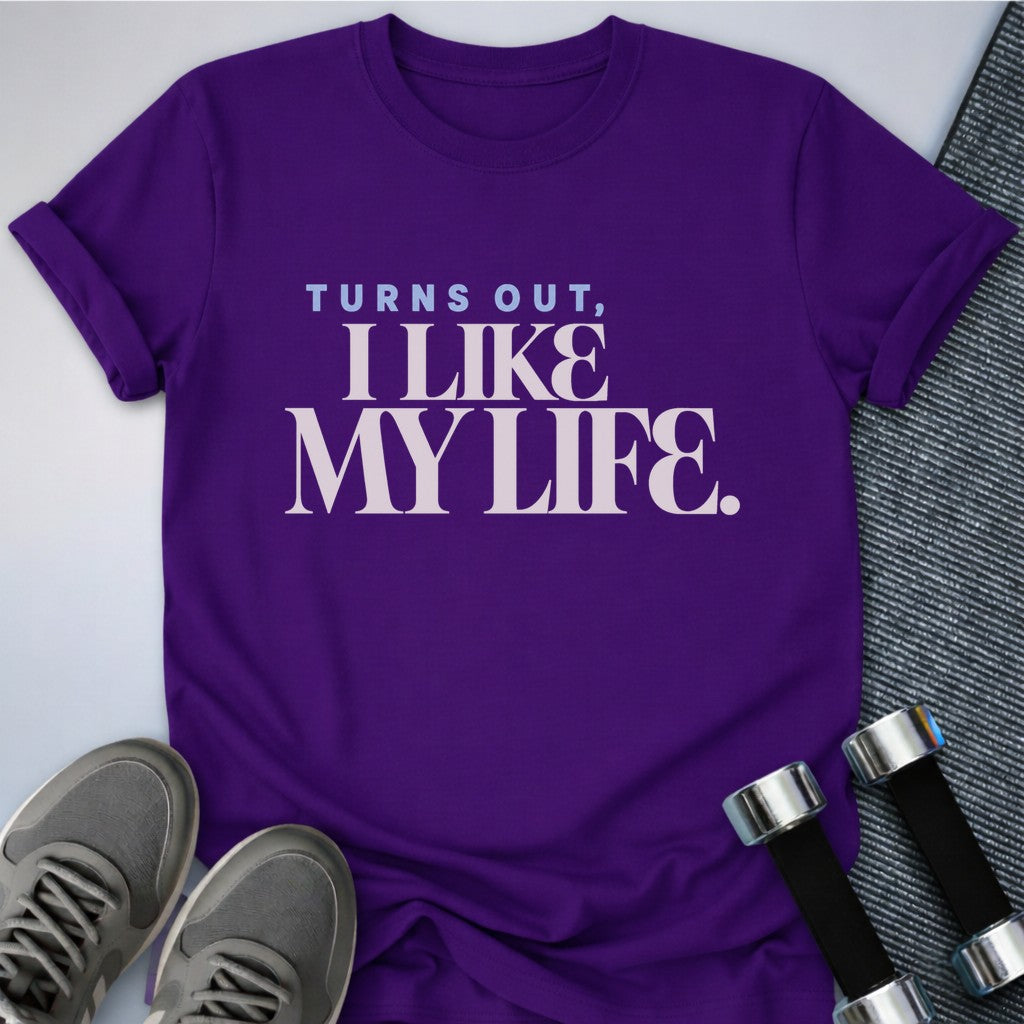 Printify T-Shirt Team Purple / S Turns Out T-Shirt