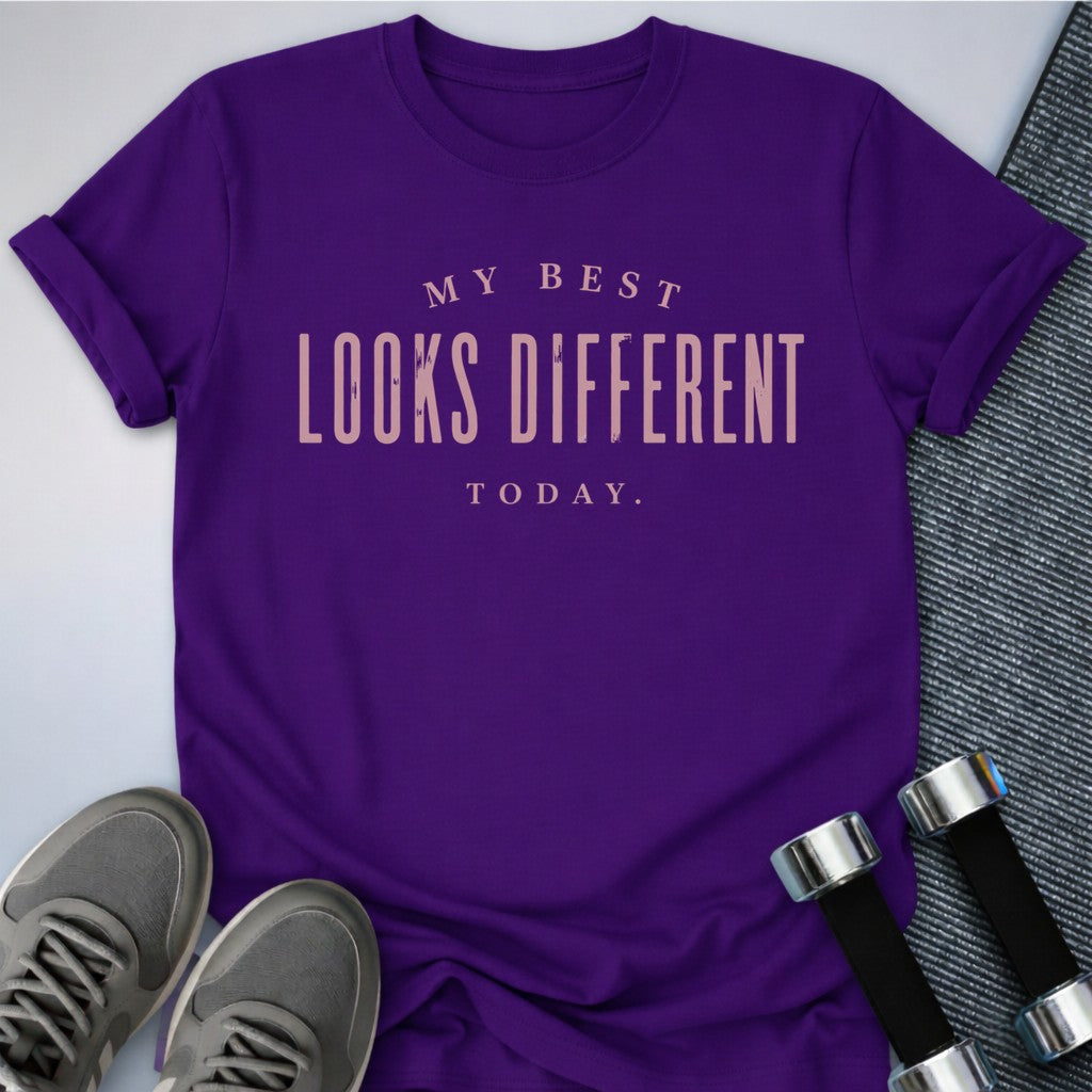 Printify T-Shirt Team Purple / S Best Looks Different T-Shirt