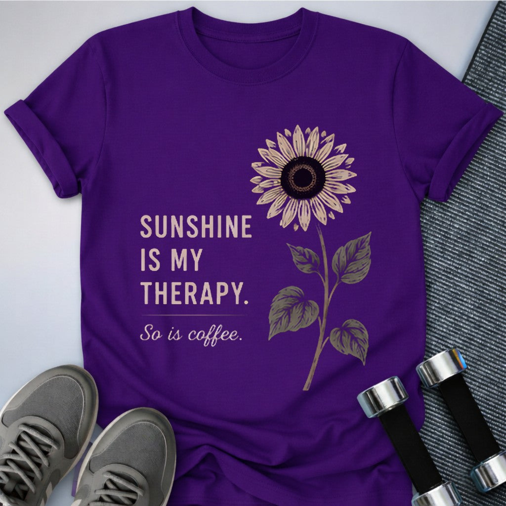 Printify T-Shirt Team Purple / S Sunshine Therapy