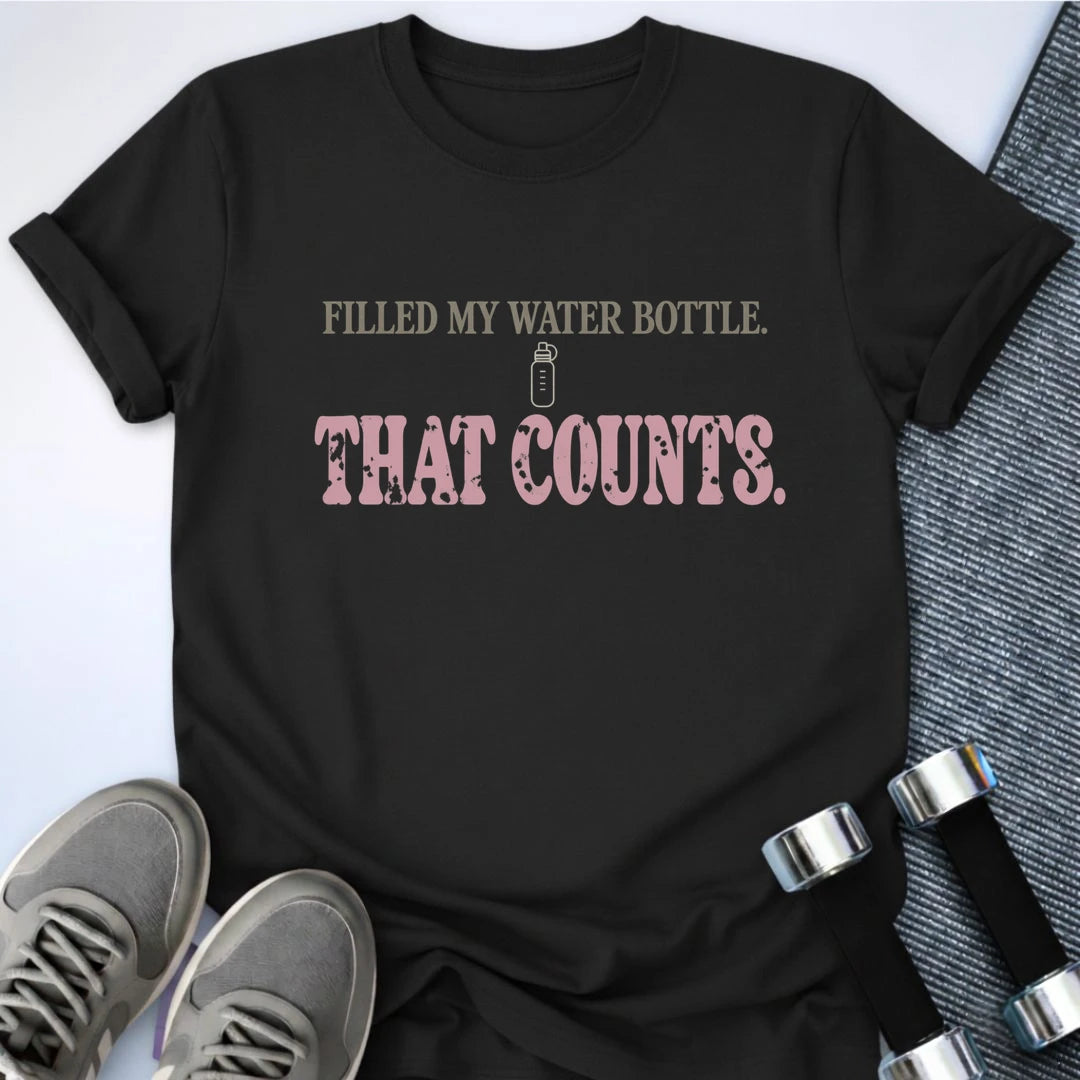 Printify T-Shirt Black / S That Counts T-Shirt