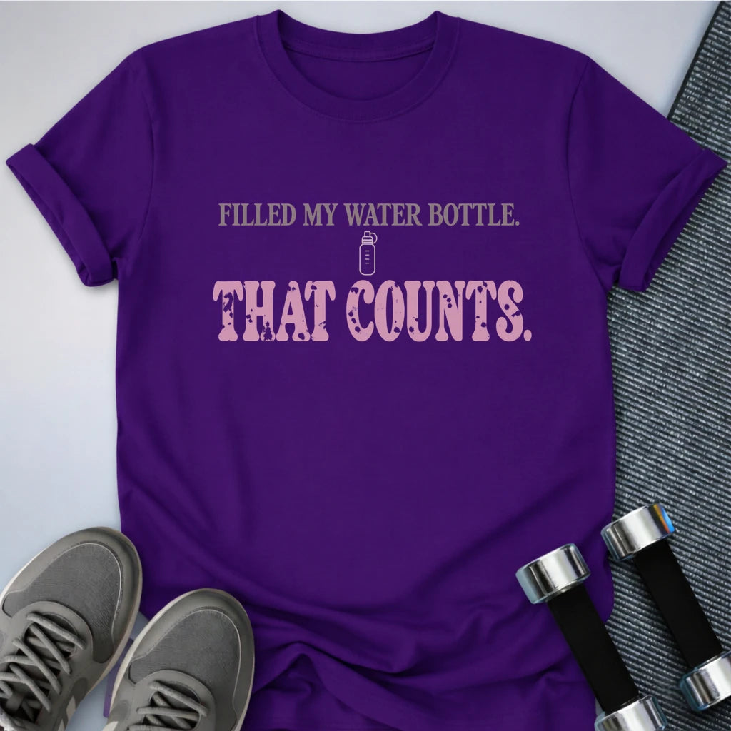 Printify T-Shirt Team Purple / S That Counts T-Shirt