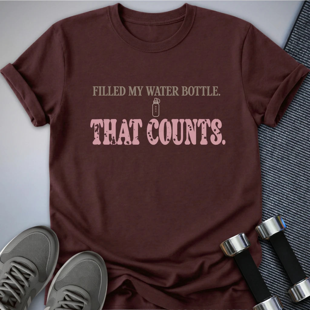 Printify T-Shirt Maroon / S That Counts T-Shirt