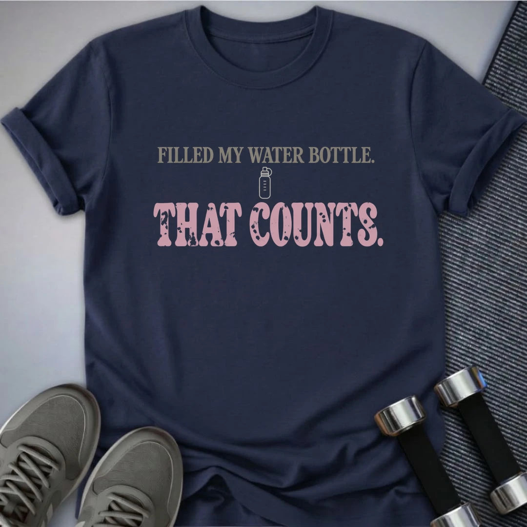 Printify T-Shirt Navy / S That Counts T-Shirt