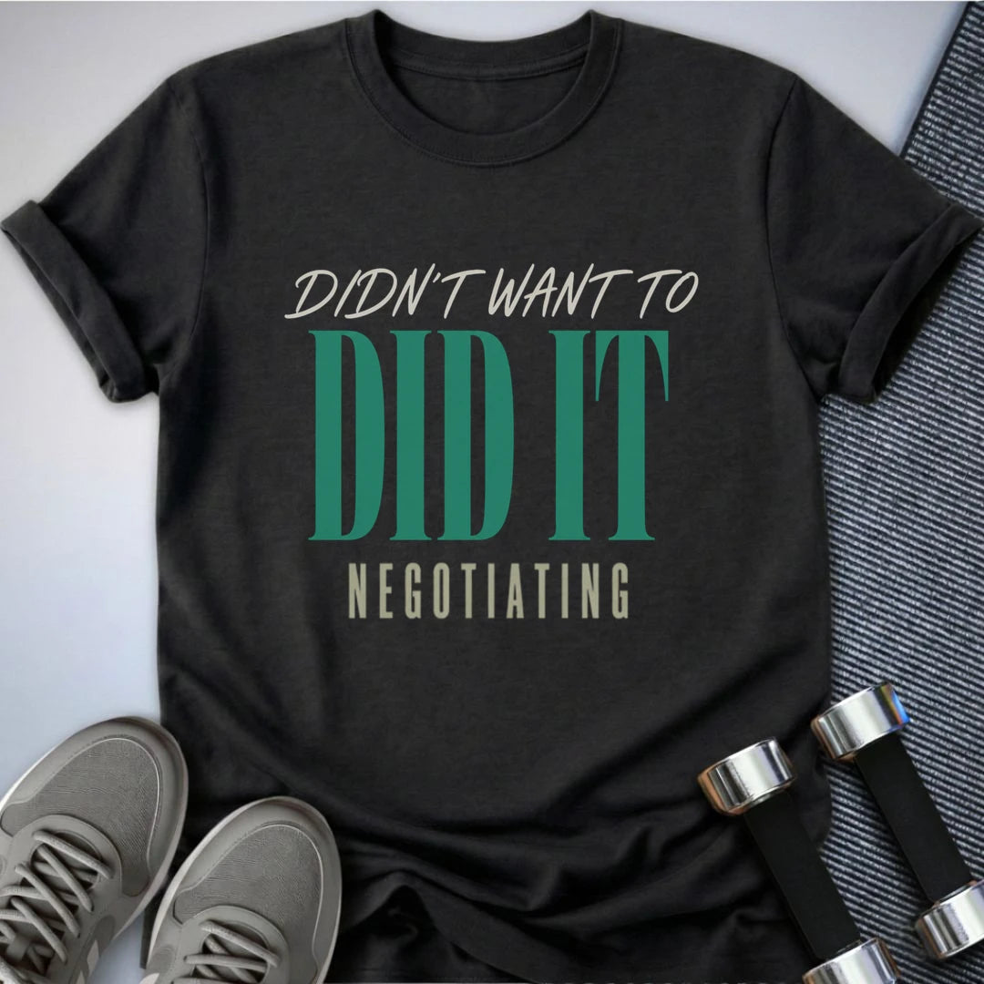 Printify T-Shirt S / Dark Grey Heather The Negotiator T-Shirt