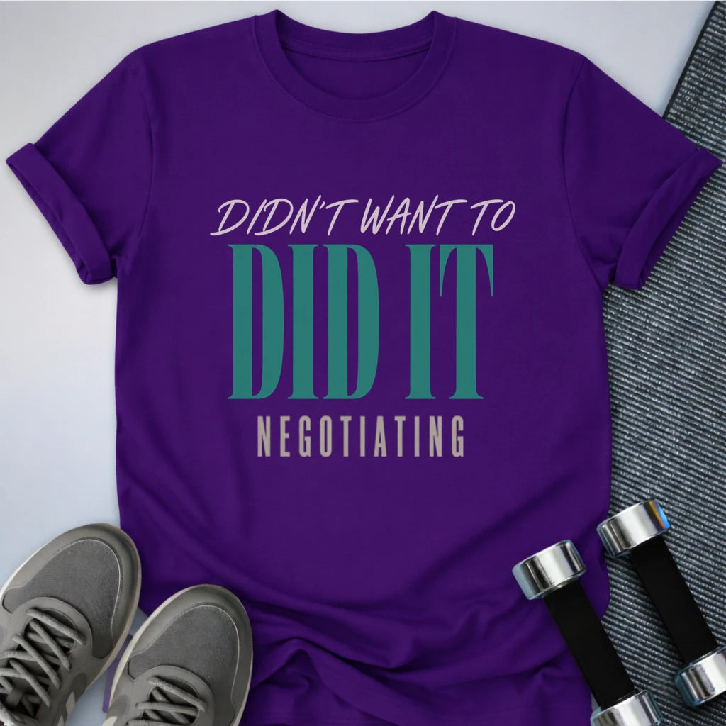 Printify T-Shirt S / Team Purple The Negotiator T-Shirt