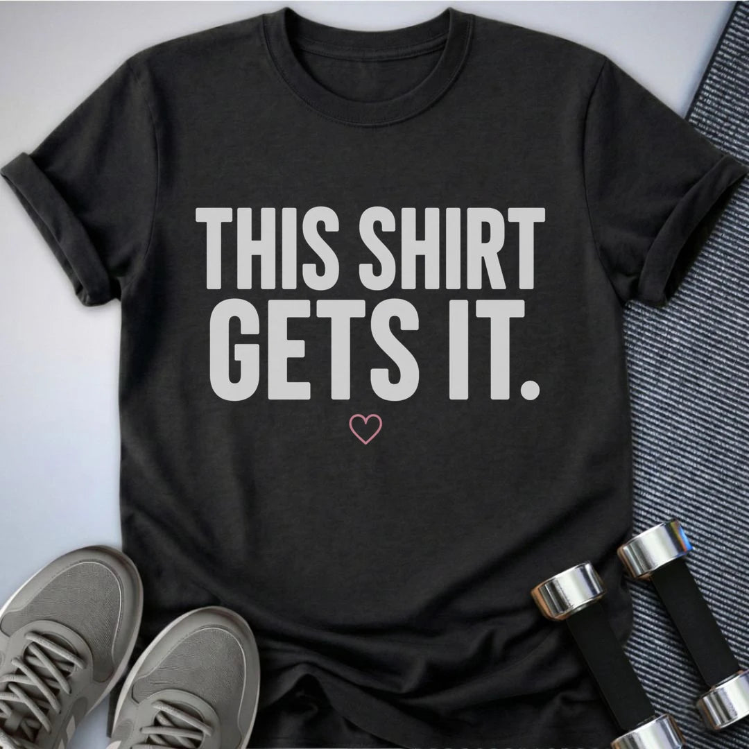 Printify T-Shirt S / Dark Grey Heather The Shirt Knows T-Shirt