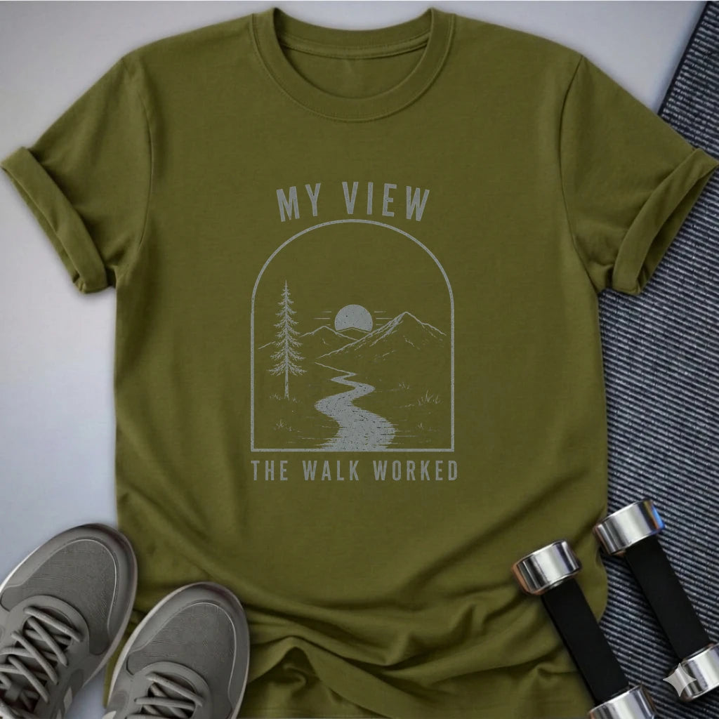 Printify T-Shirt S / Olive The Walk Worked T-Shirt
