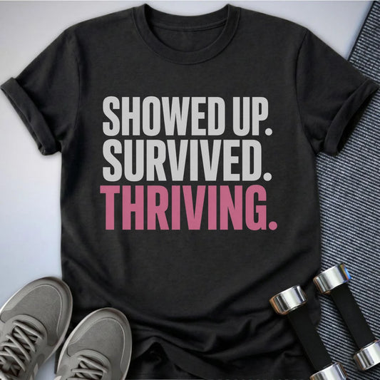 Printify T-Shirt S / Dark Grey Heather Thriving T-Shirt