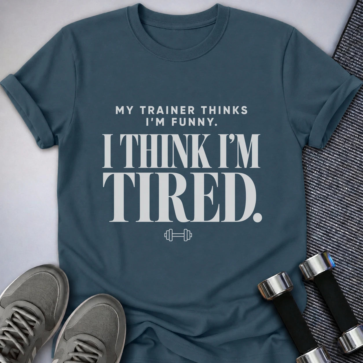 Printify T-Shirt S / Deep Teal Tired T-Shirt