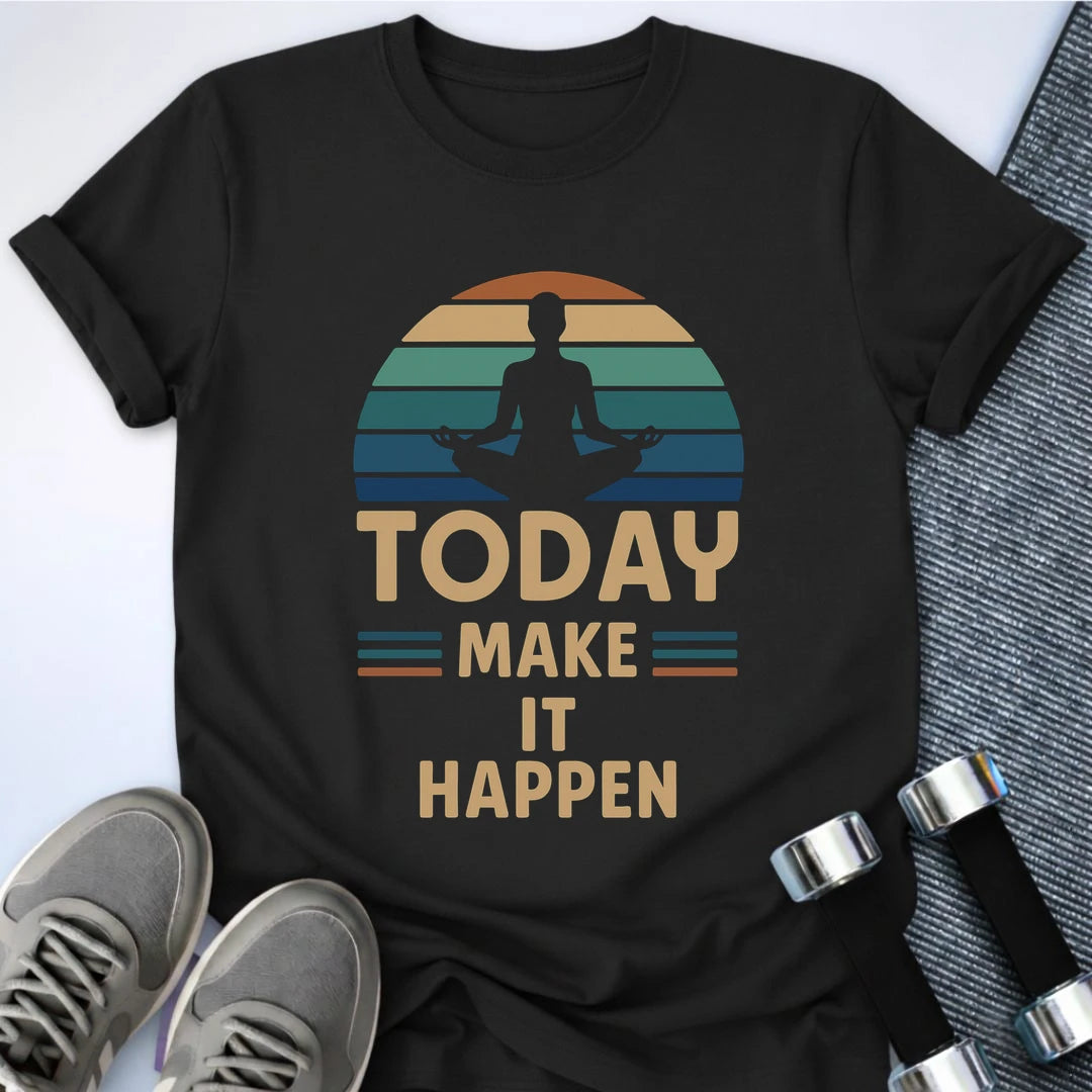 Printify T-Shirt Black / S Today T-Shirt
