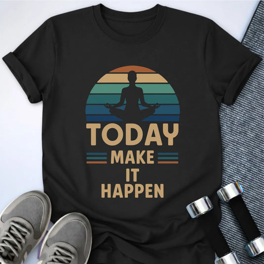 Printify T-Shirt Black / S Today T-Shirt
