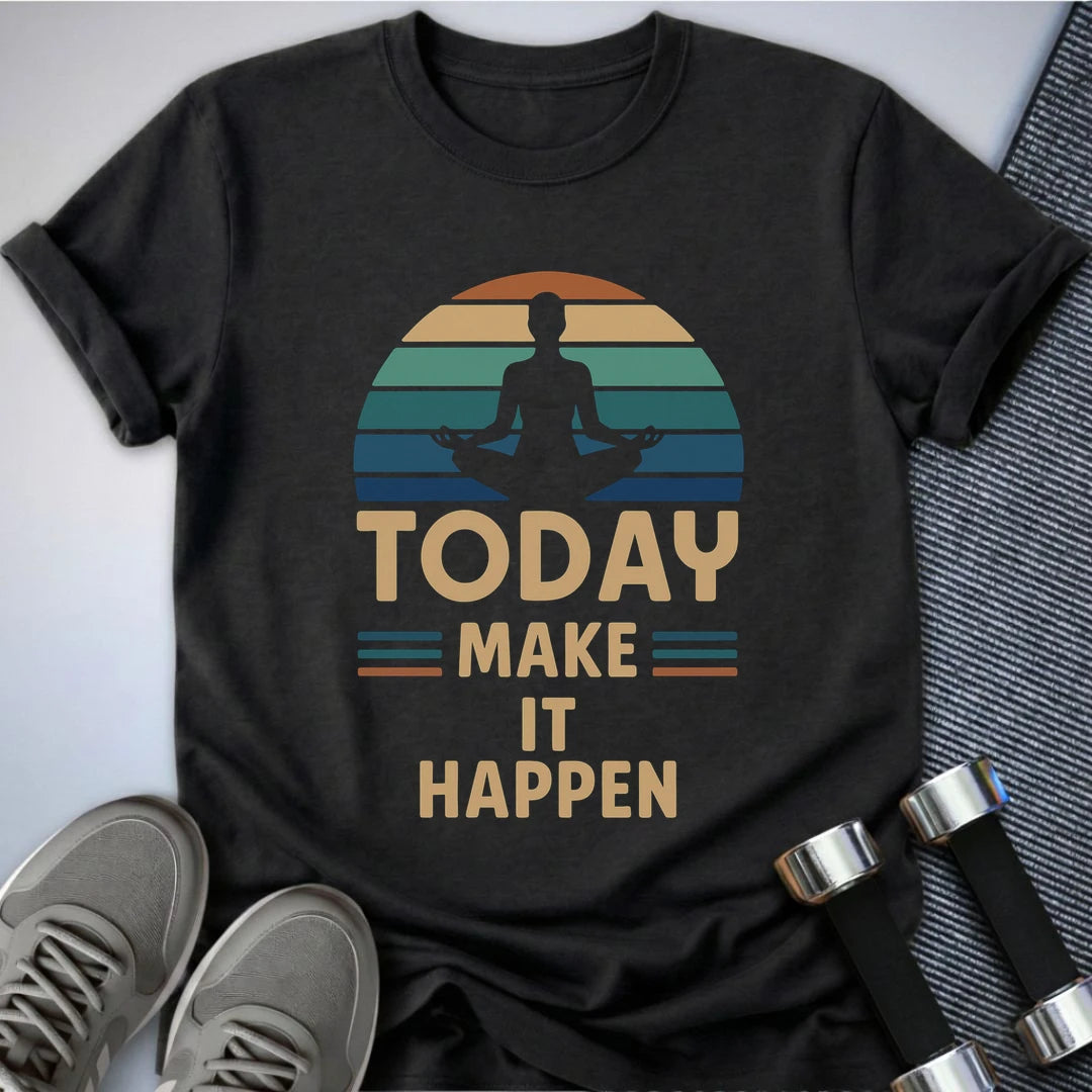 Printify T-Shirt Dark Grey Heather / S Today T-Shirt