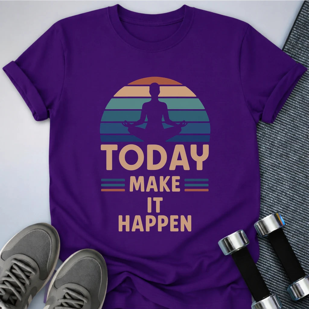 Printify T-Shirt Team Purple / S Today T-Shirt