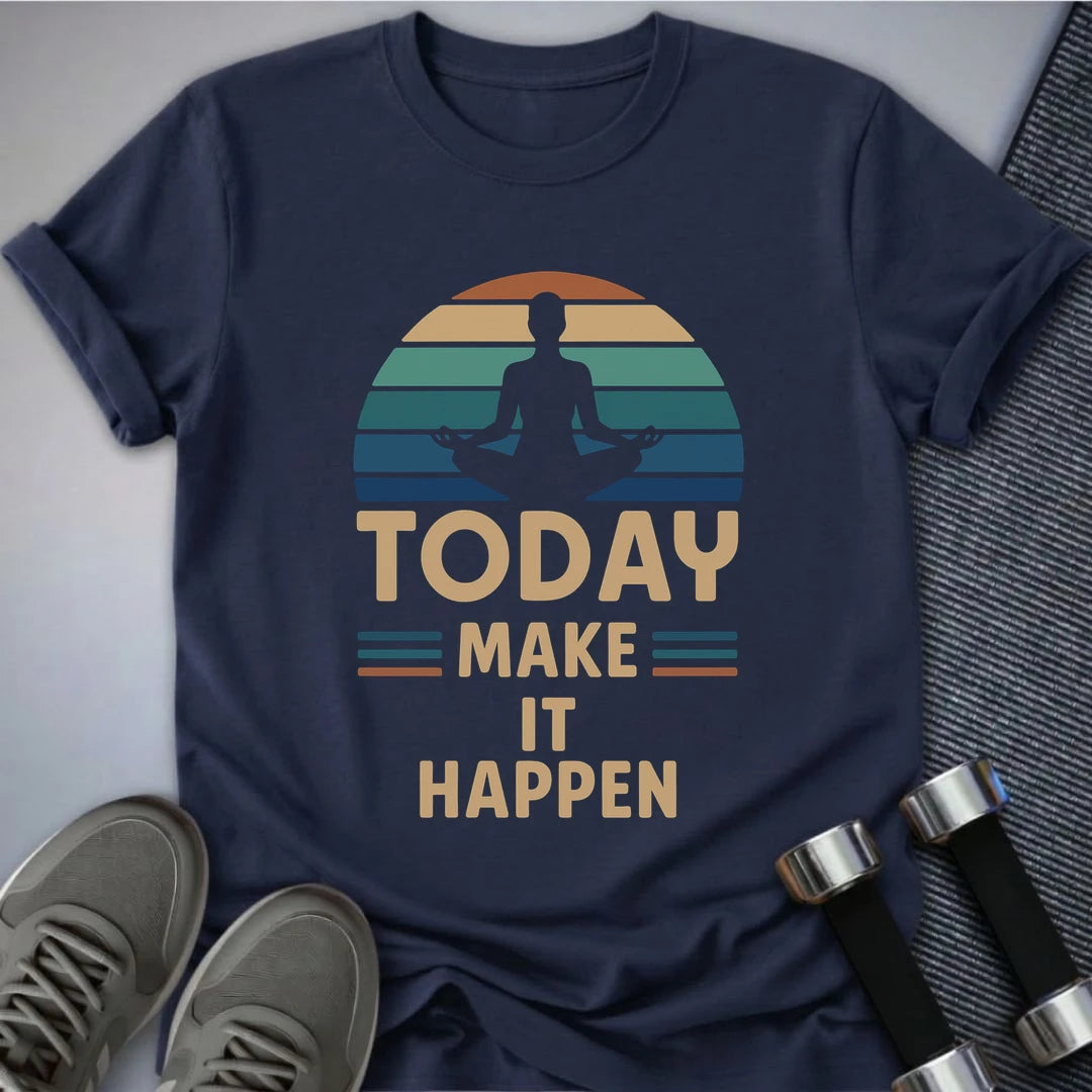 Printify T-Shirt Navy / S Today T-Shirt