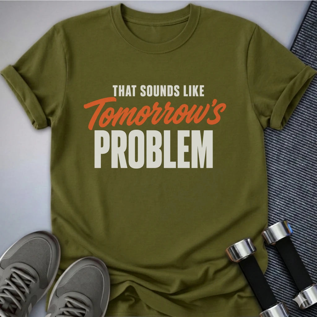 Printify T-Shirt S / Olive Tomorrow's Problem T-Shirt