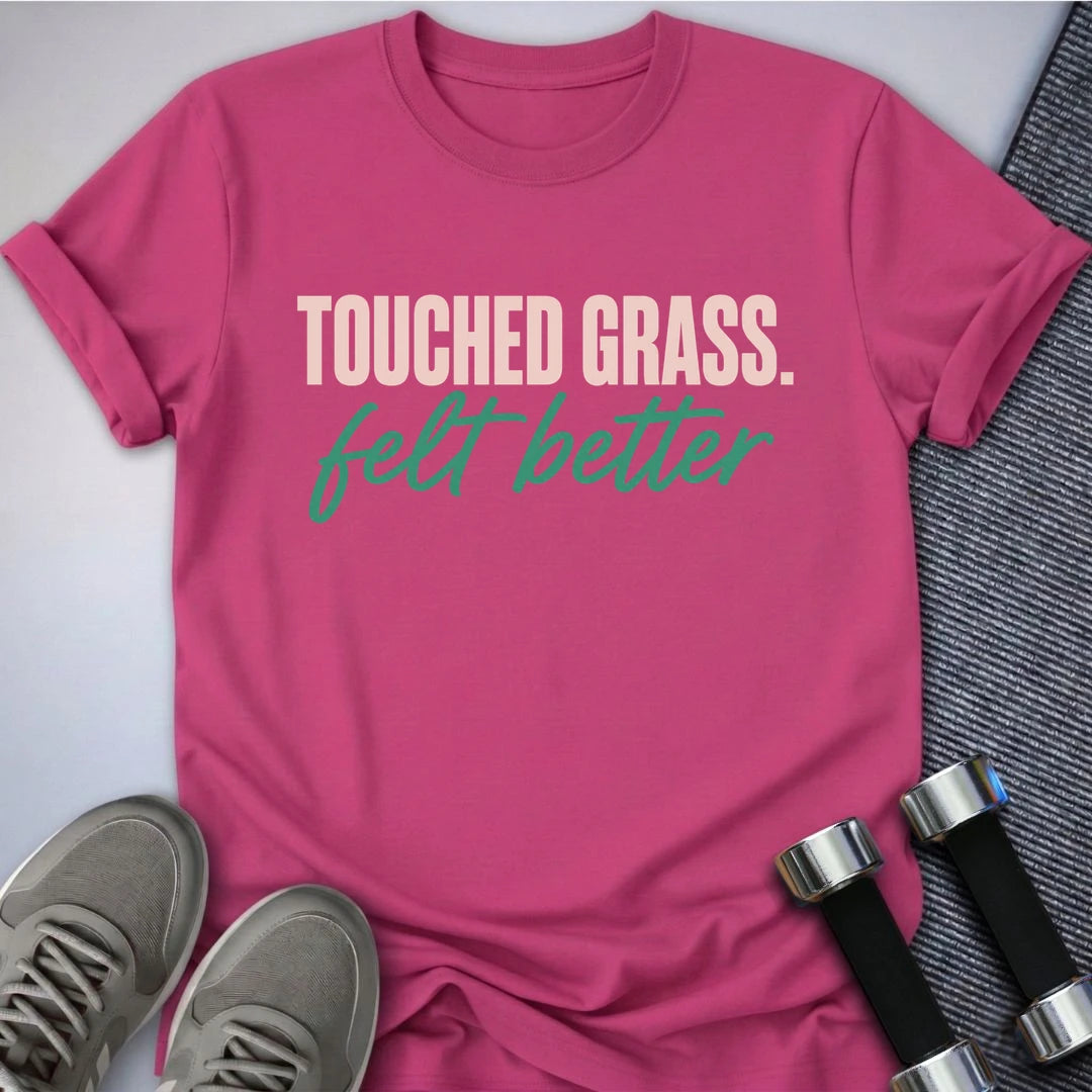 Printify T-Shirt S / Berry Touched Grass T-Shirt