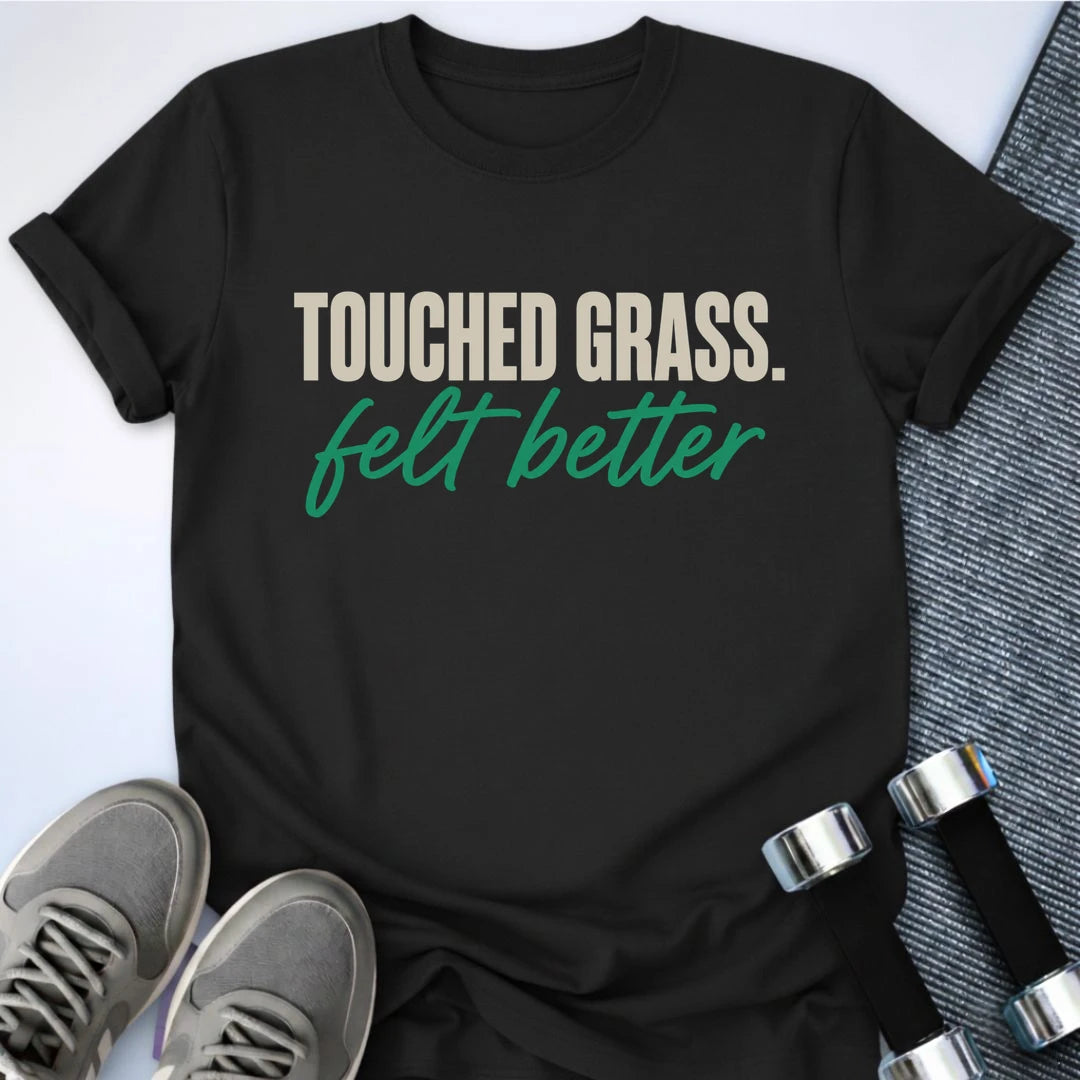 Printify T-Shirt S / Black Touched Grass T-Shirt