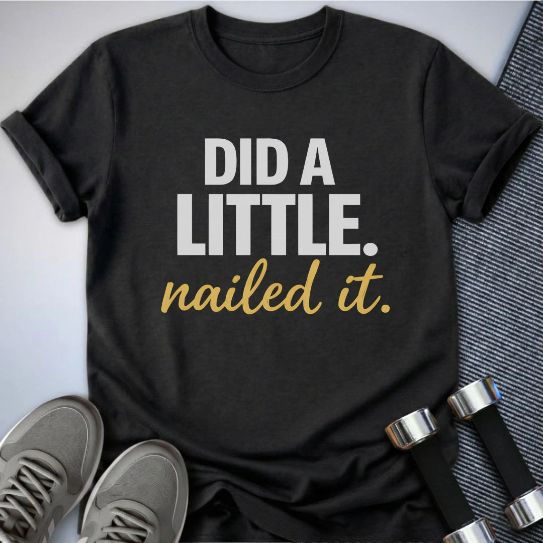 Printify T-Shirt S / Dark Grey Heather Nailed It T-Shirt