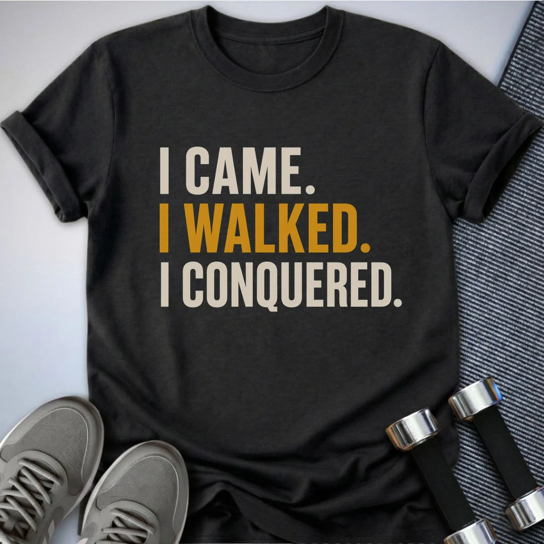 Printify T-Shirt S / Black Walked & Conquered T-Shirt